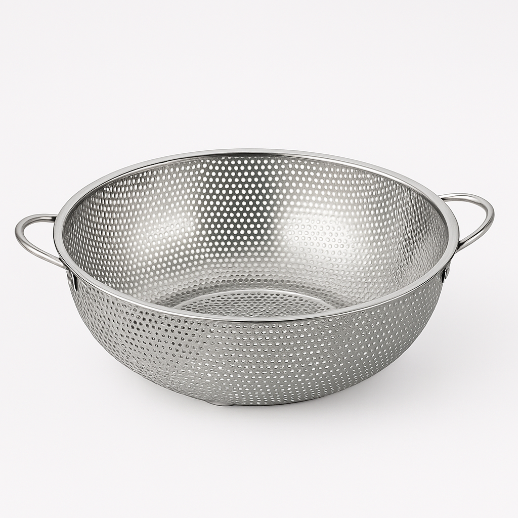 kitchen knock - Fine Colander - Perforated - with Ear- S/S - Multiple Use 345mm(Ø)