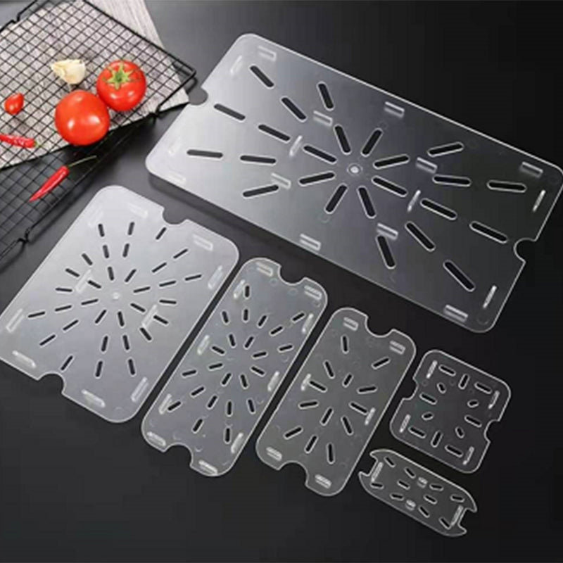 kitchen knock - Gastronorme Pan Drain Plate - PolyCarbonate 1/1 - Clear