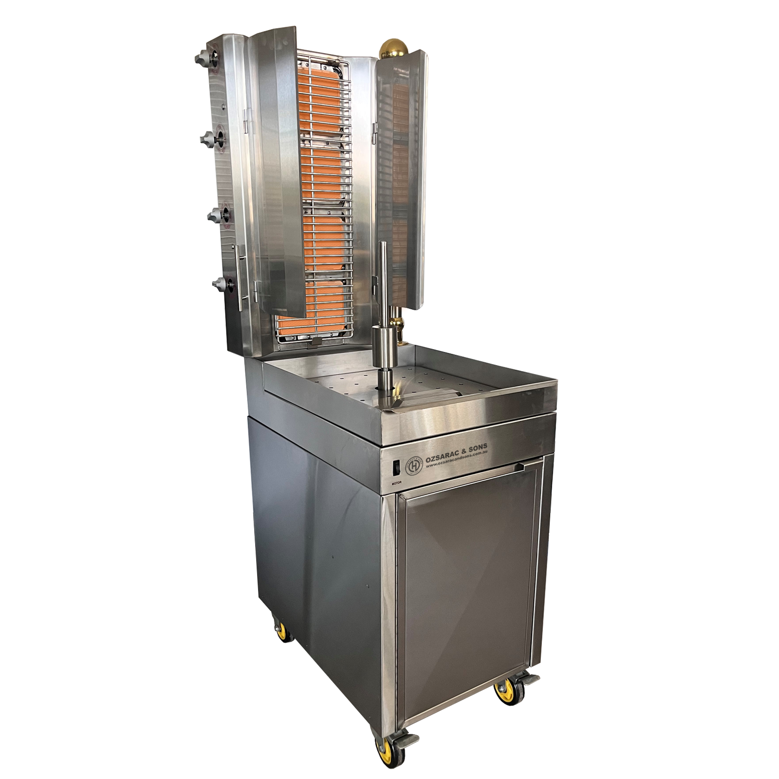 HO4BMSB Semi-Automatic Kebab Machine With Built-in Meat Heat Container