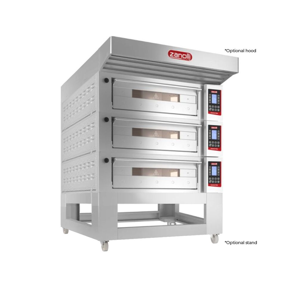 Zanolli Teorema Polis 4/MC18-3 Triple Deck Bakery Oven  – 4 + 4 + 4 Tray (400 x 600) Capacity