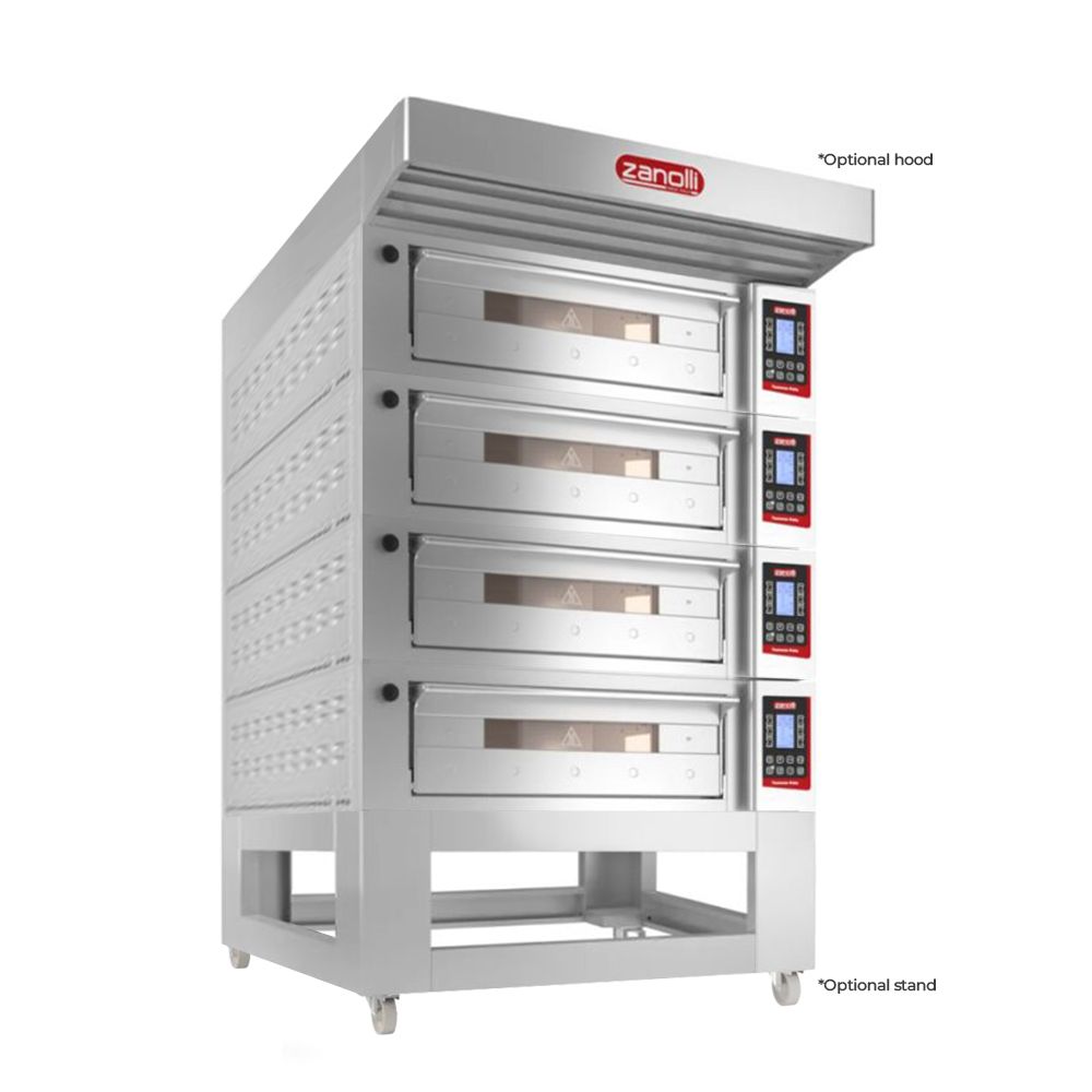 Zanolli Teorema Polis 4/MC18-4 Quadtriple Deck Bakery Oven  – 4 + 4 + 4 + 4  Tray (400 x 600) Capacity