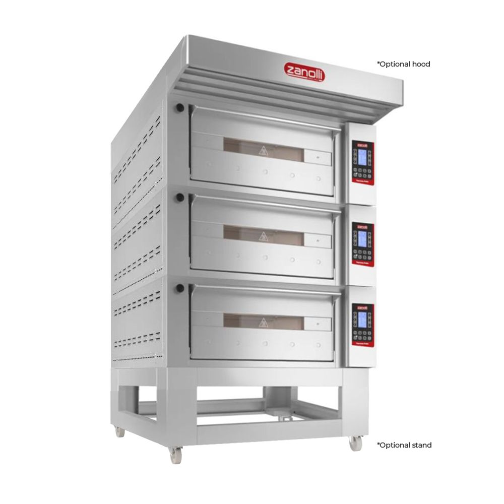Zanolli Teorema Polis 4/MC26-3 Triple Deck Bakery Oven  – 4 + 4 + 4 Tray (400 x 600) Capacity
