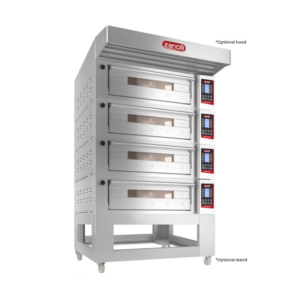 Zanolli Teorema Polis 2/MC18-4 Quadtriple Deck Bakery Oven  – 2 + 2 + 2 + 2 Tray (400 x 600) Capacity