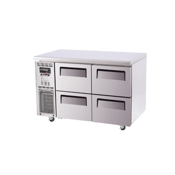 Turbo Air KUF12-2D-4-N Undercounter Drawer Freezer – 4 Drawers, Front Breathing, Self-Cleaning Condenser
