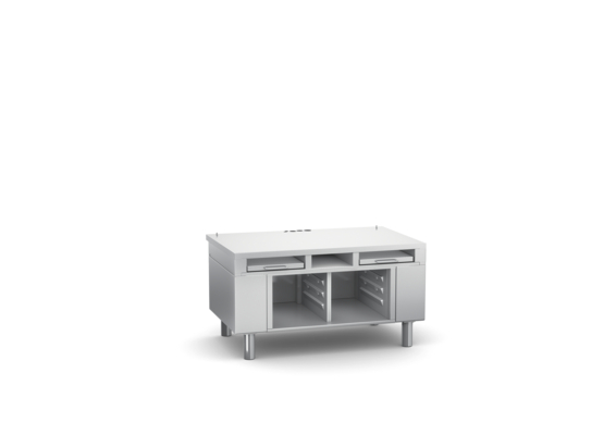 60.31.327 - RATIONAL STAND 2-S. 2 PULL OUT SHELVES_6 X 1x1 GN RUNNERS - ELECTRIC HEIGHT ADJUSTMENT