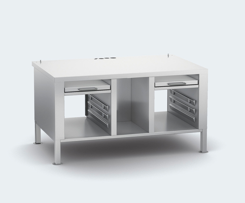 60.31.538 - Stand 2-XS - 2 pull out shelves 6 x 1x1 GN runners - Stainless Steel Feet