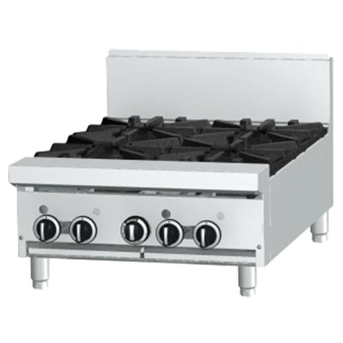 GF24-2G12T-PG - Garland Restaurant Modular Top 600mm Wide 2 Burner 300mm Griddle Propane Gas