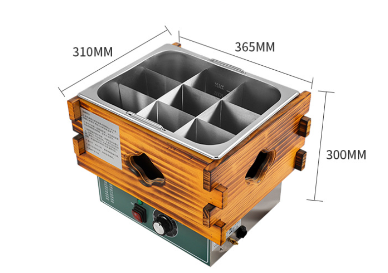 kitchen knock - Compartment Oden Cooker 9 Grids - 310*365*300mm