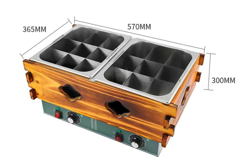 kitchen knock - Compartment Oden Cooker 18 Grids - 570*365*300mm