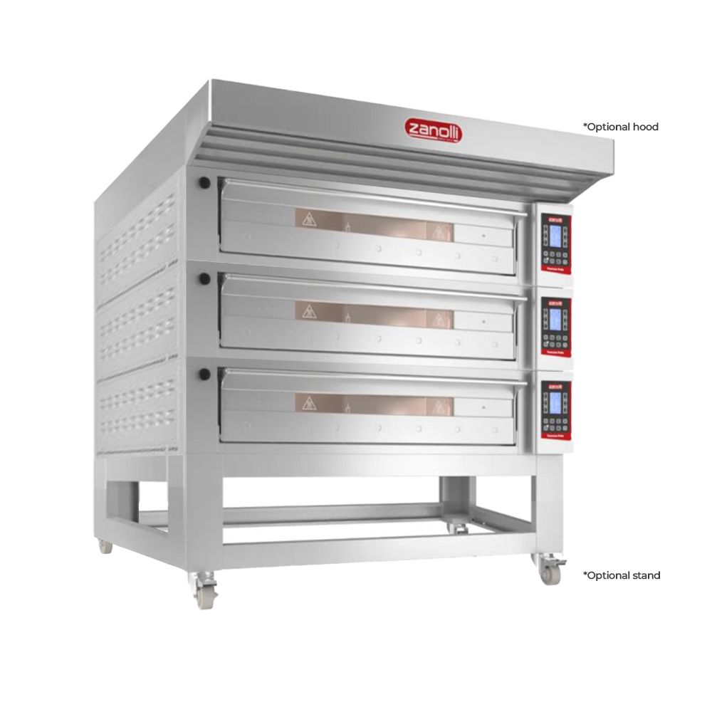 Zanolli Teorema Polis 6/MC18-3 Triple Deck Bakery Oven  – 6 + 6 + 6 Tray (400 x 600) Capacity