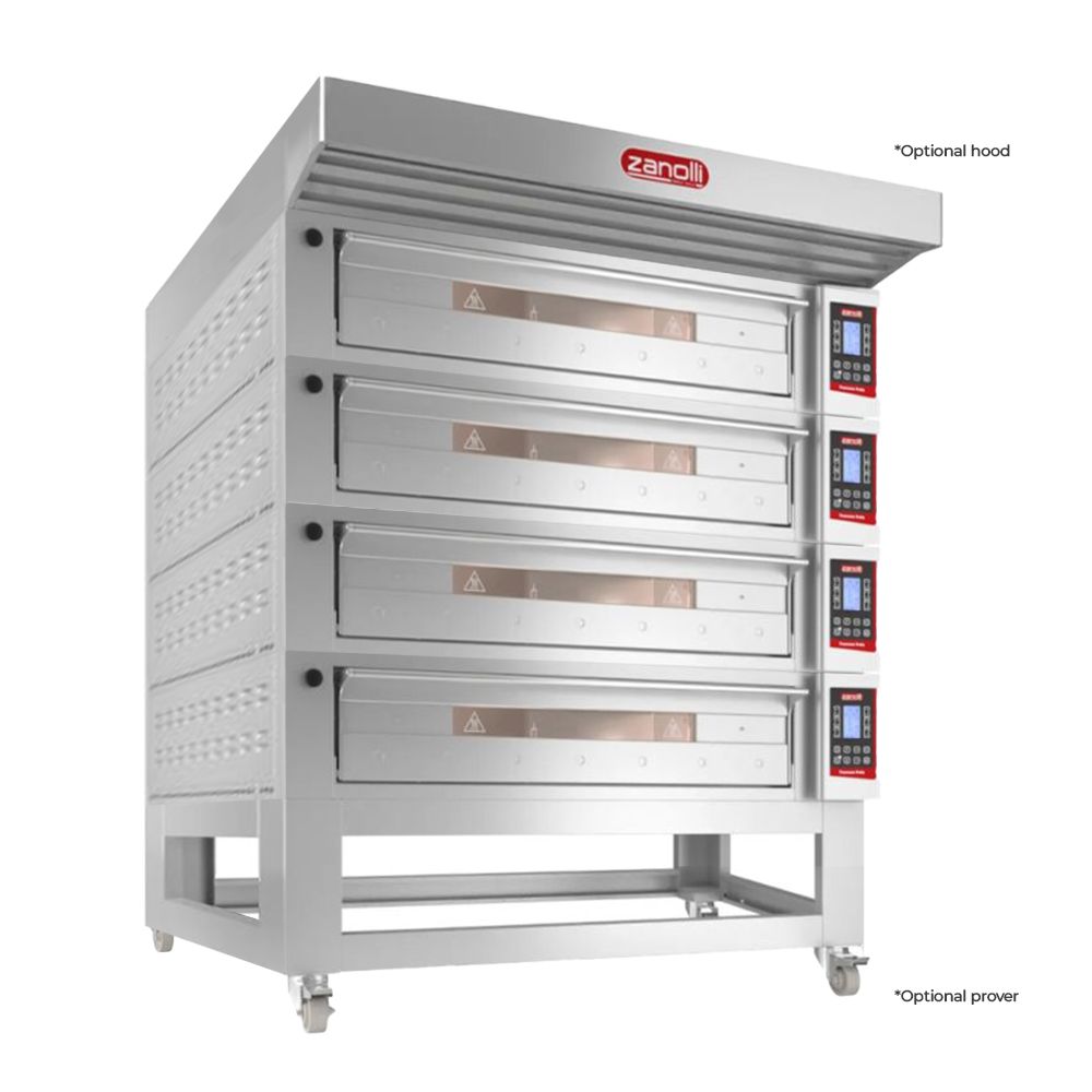 Zanolli Teorema Polis 6/MC18-4 Quadtriple Deck Bakery Oven – 6 + 6 + 6 + 6 Tray (400 x 600) Capacity