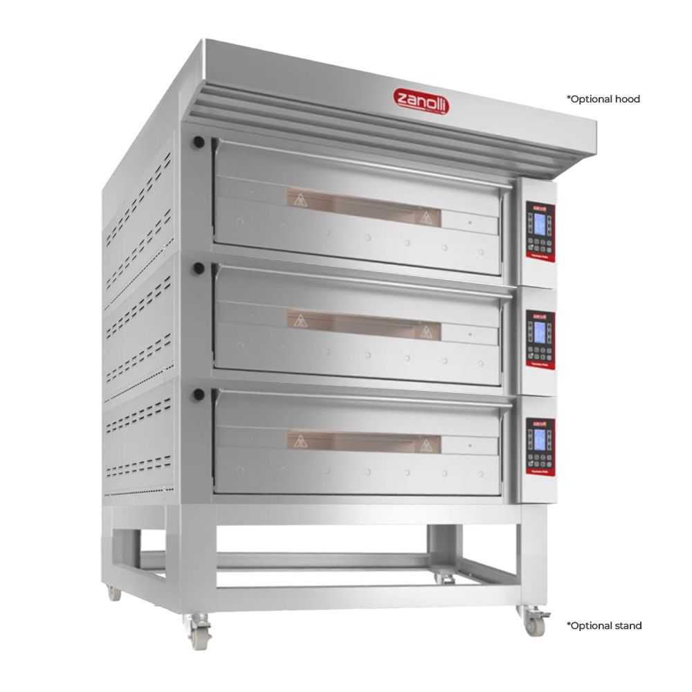 Zanolli Teorema Polis 6/MC26-3 Triple Deck Bakery Oven  – 6 + 6 + 6 Tray (400 x 600) Capacity