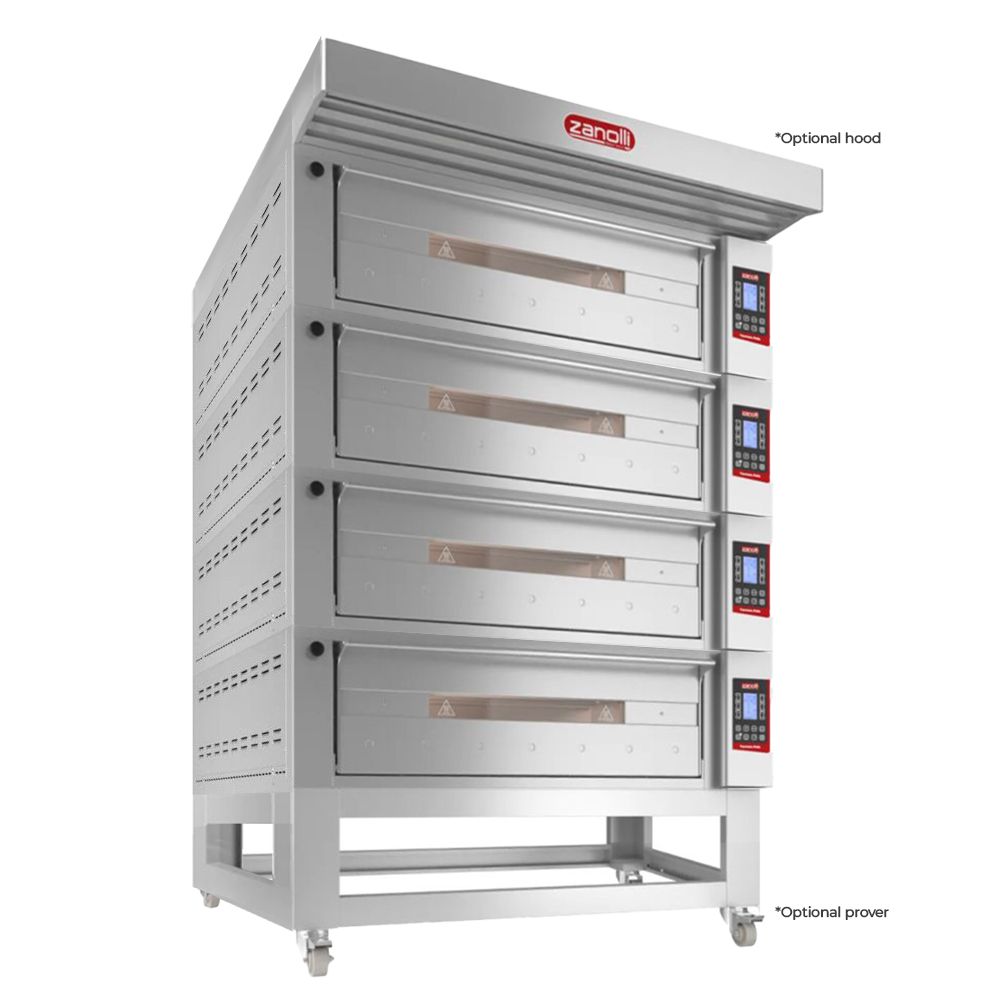 Zanolli Teorema Polis 6/MC26-4 Quadtriple Deck Bakery Oven  – 6 + 6 + 6 + 6  Tray (400 x 600) Capacity