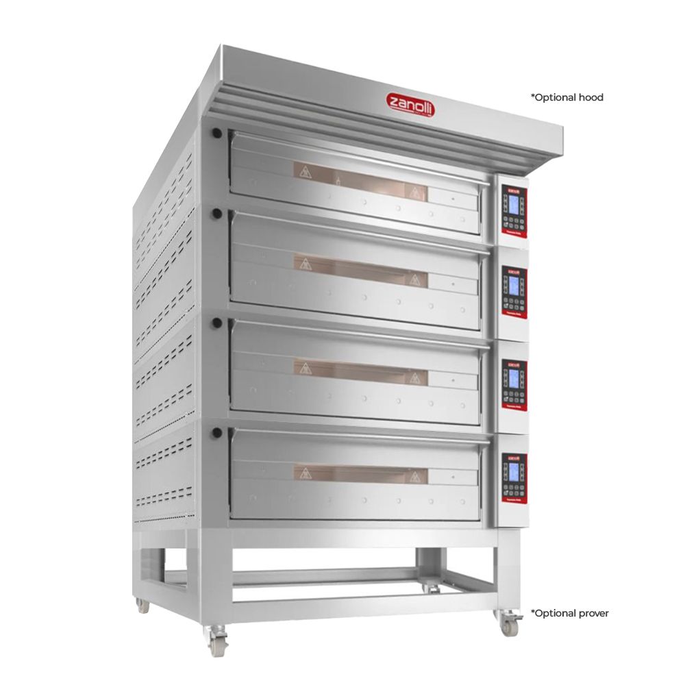 Zanolli Teorema Polis 6/MC26-3/MC18-1 Multi-height Quadtriple Deck Bakery Oven – 6 + 6 + 6 + 6 Tray (400 x 600) Capacity