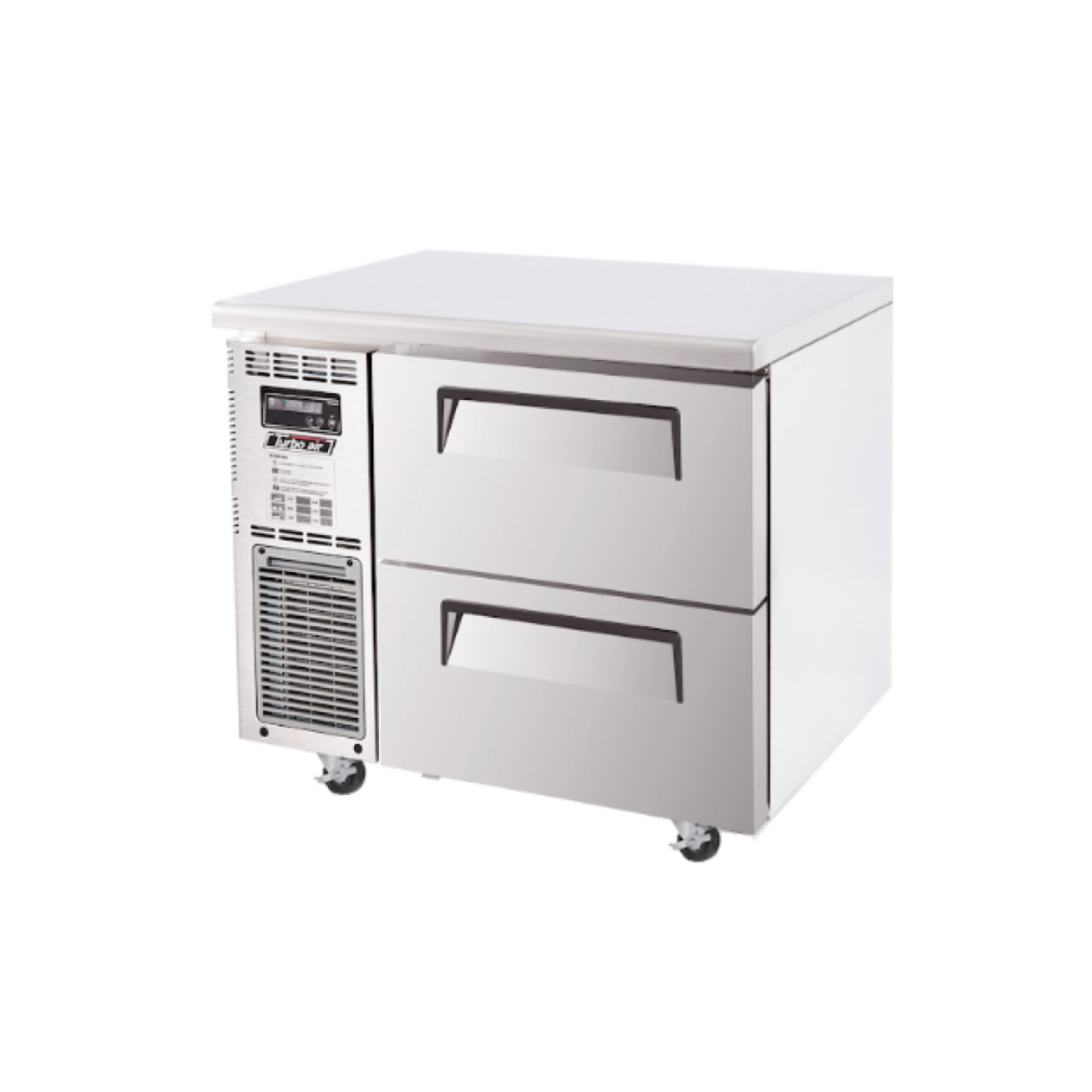 Turbo Air KUF9-2D-2-N Undercounter Drawer Freezer – 2 Drawers, Front Breathing, Self-Cleaning Condenser