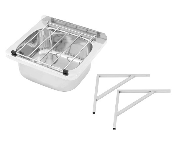 3Monkeez AB-CS-B Cleaner's Sink with Grate and Brackets