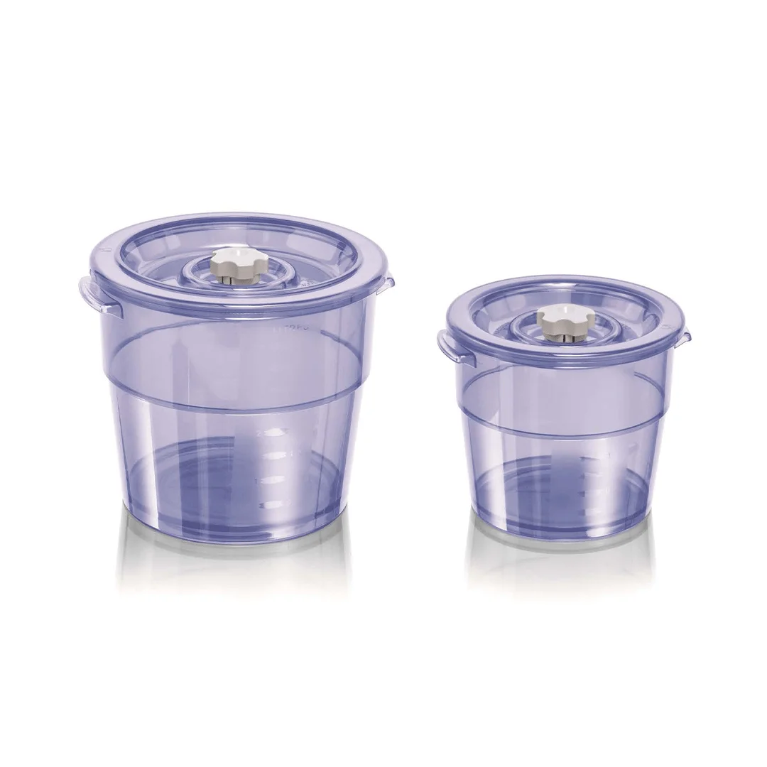 ACO 1005 - SET OF 2 EXECUTIVE ROUND CANNISTERS COMPLETE (2L + 4L)