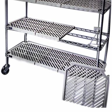 5 Shelf Atlas  Plastic Mat Add-On Shelving Kits (includes 5 plastic mat shelves, four posts 1830mm high) – 535 Deep - 760mm