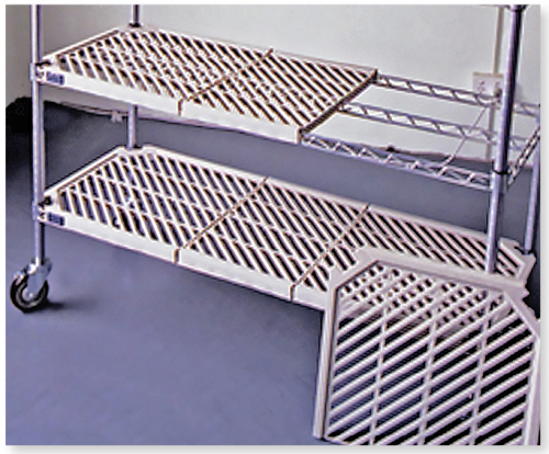 4 Shelf Atlas Plastic Mat Shelving Kits (includes 4 plastic mat shelves, four posts 1830mm high) – 455 DEEP - 760mm