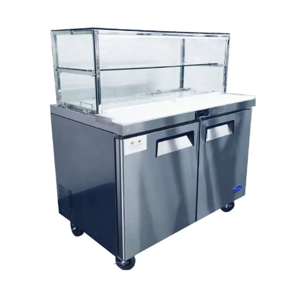 3 DOOR SANDWICH BAR WITH GLASS CANOPY 1846MM MSF8304G