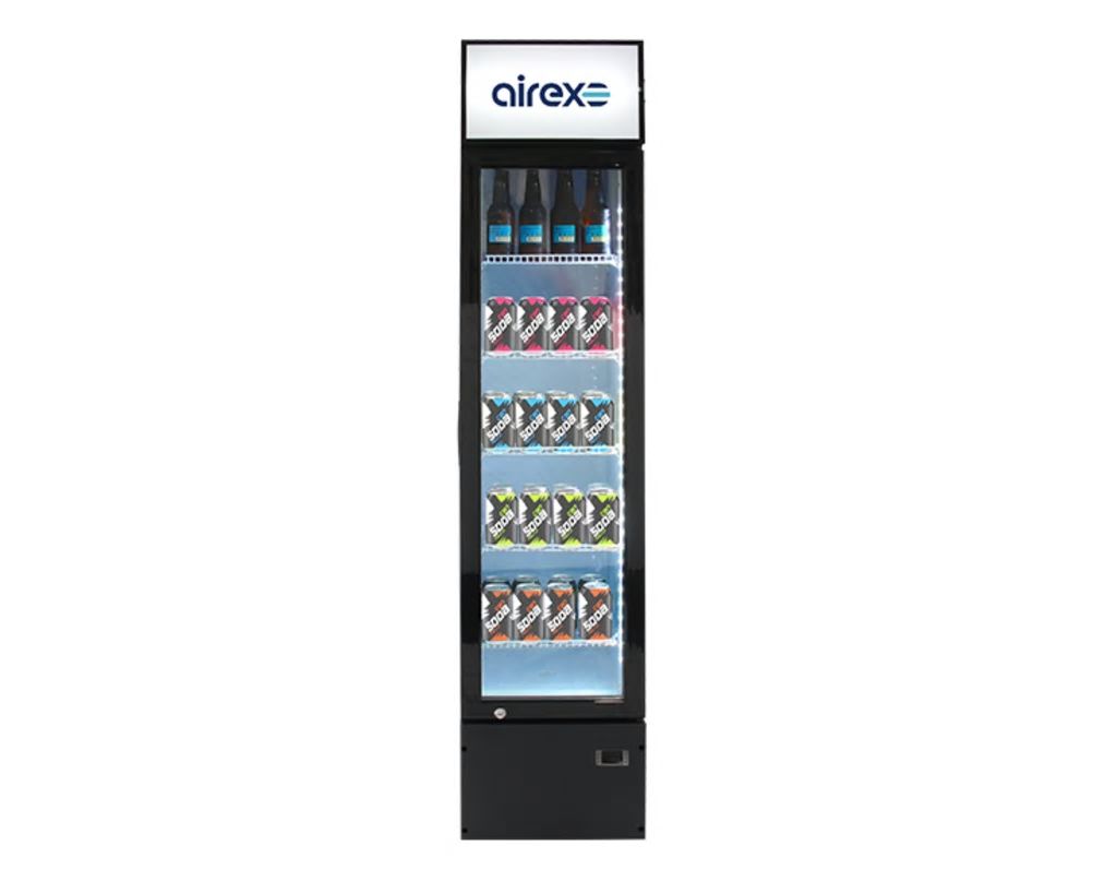 Airex Single Door Upright Slimline Refrigerated Merchandiser AXR.MEUR.SL