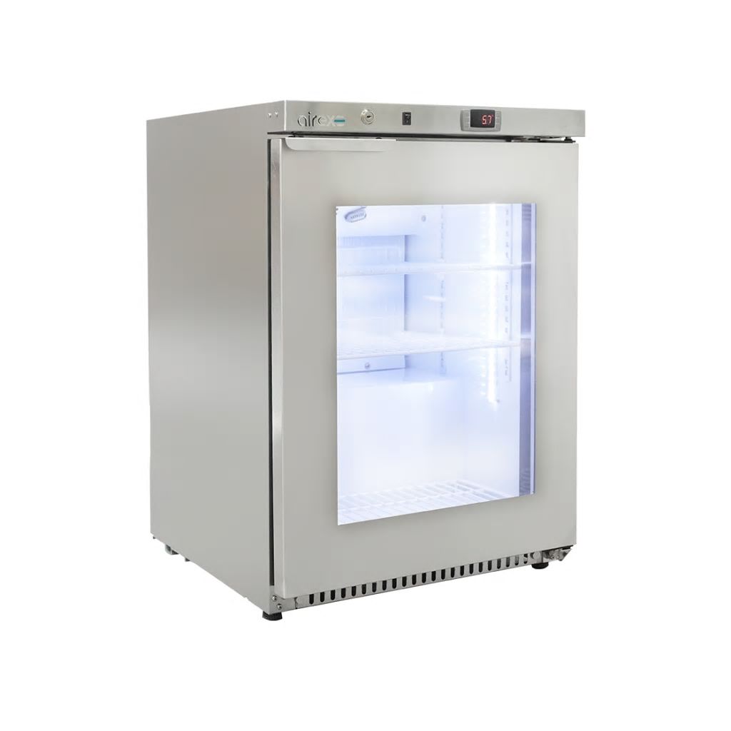 Airex Single Glass Door Undercounter Refrigerated Storage AXR.UC.1G