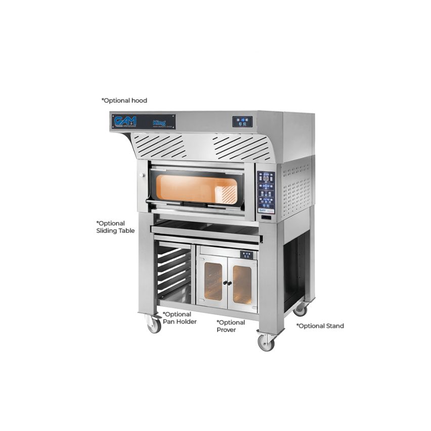 GAM Azzurro Bakery 2 -1 Single Deck Bakery Oven – 2 Tray (400 x 600) Capacity - FORABAK2TR400-1
