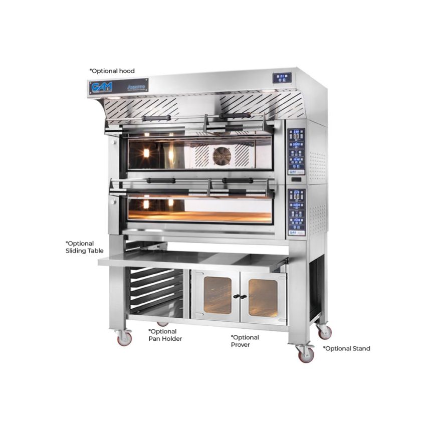 GAM Azzurro Bakery 3 - 2 Double Deck Bakery Oven – 3 + 3 Tray (400 x 600) Capacity - FORABAK3TR400-2