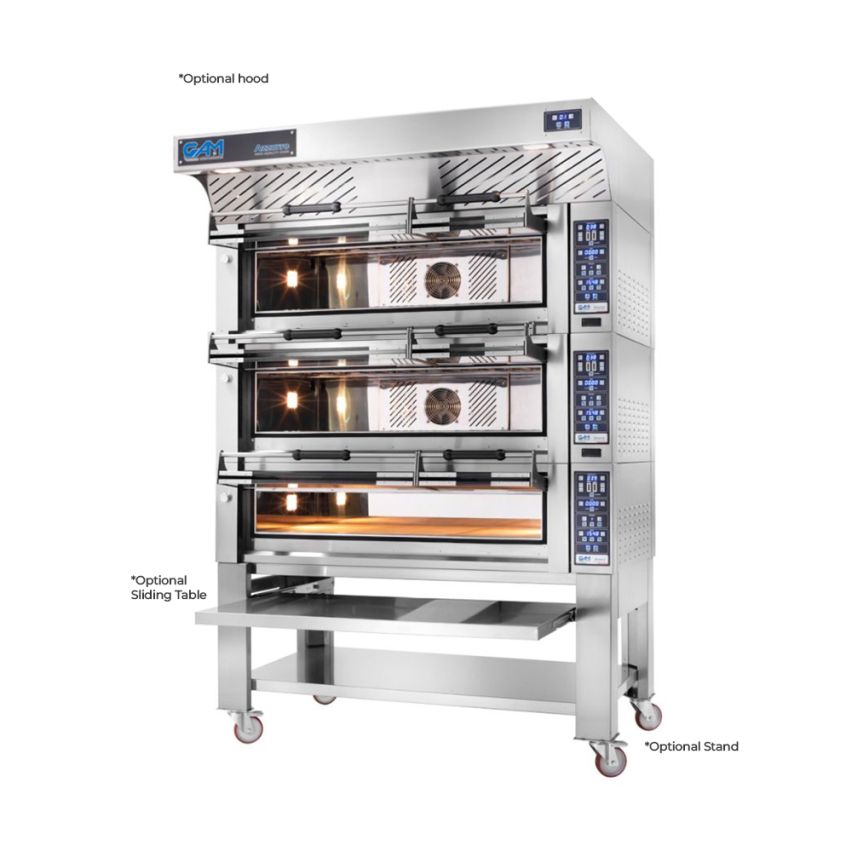 GAM Azzurro Bakery 3 - 2 Double Deck Bakery Oven – 3 + 3 Tray (400 x 600) Capacity - FORABAK3TR400-3