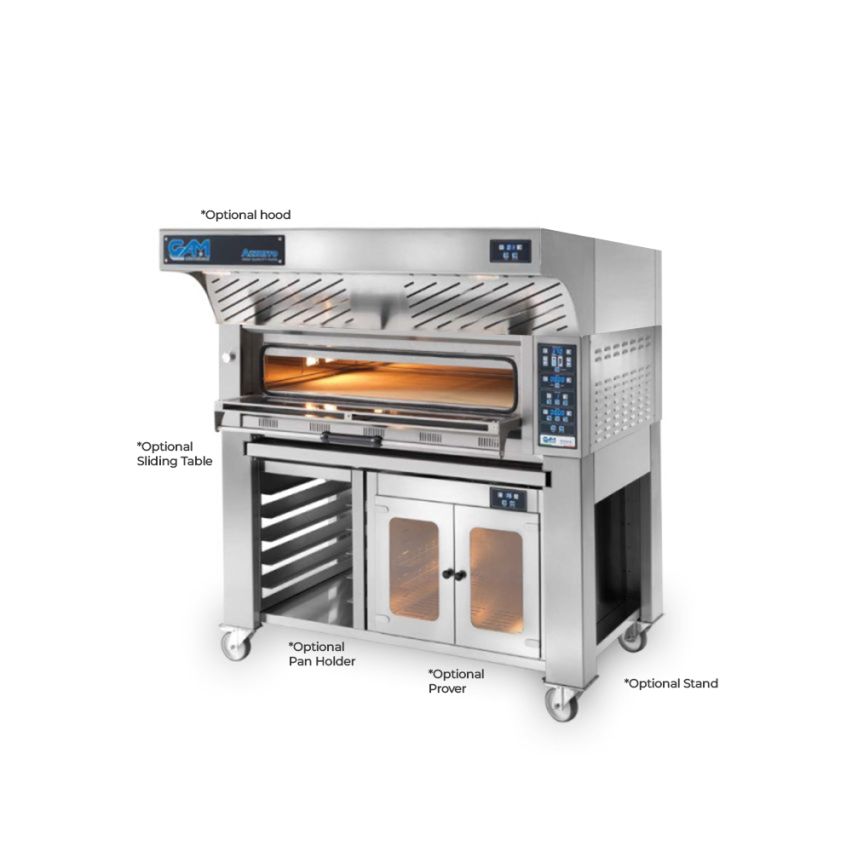 GAM Azzurro 6 Electric Single Deck Pizza Oven – 6 Pizza Capacity - FORA6TR400A-1