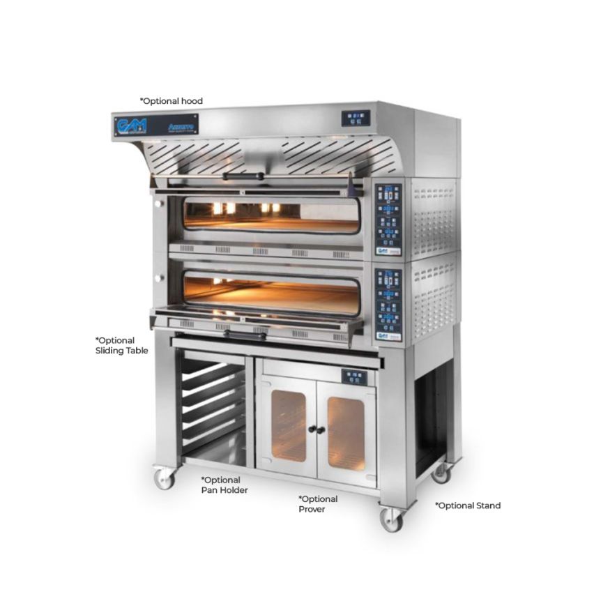 GAM Azzurro 9+9 Electric Double Deck Pizza Oven – 9+9 Pizza Capacity - FORA9TR400A-2