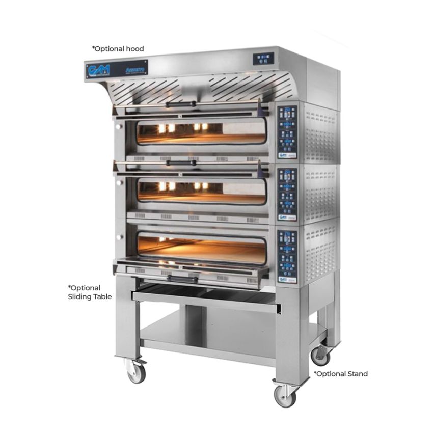 GAM Azzurro 9+9+9 Electric Triple Deck Pizza Oven – 9+9+9 Pizza Capacity - FORA9TR400A-3