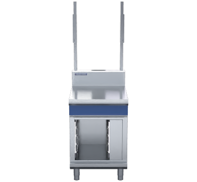 Blue Seal Evolution Series B60S-CB - 600mm Bench Top With Salamander Support - Cabinet Base