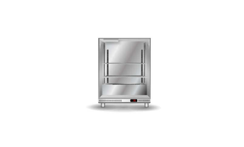 Skope One Glass Door Bar Cooler STAINLESS STEEL