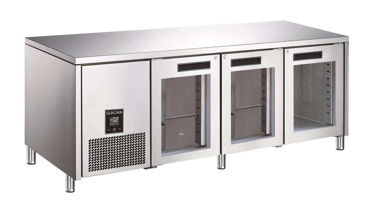 Glacian BCG72476 760 Deep Fridge 3 Door – Glass