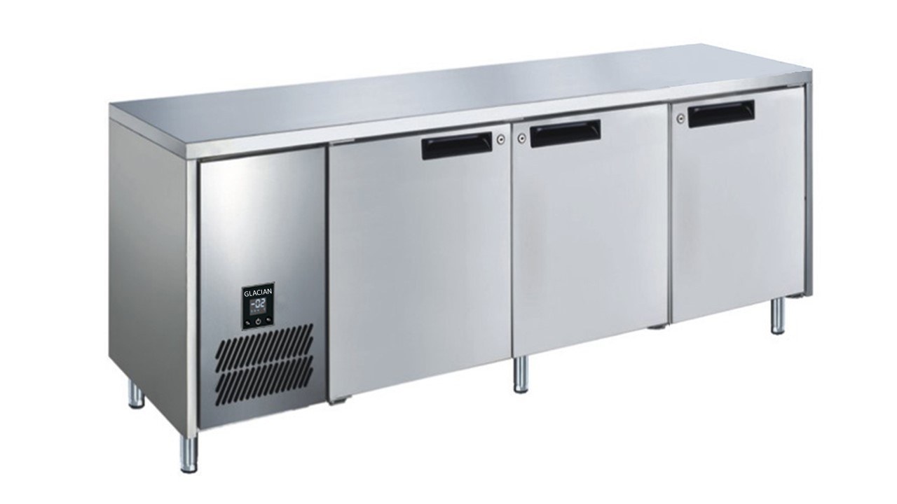Glacian BCS61885 Slimline 660 Deep Fridge 3 Door – Stainless Steel
