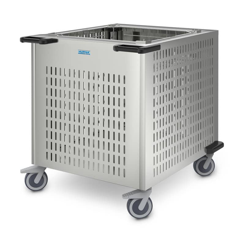 BD-60-60K - Hupfer Platform Dispenser with cooling slots. Mobile. 600 X 600mm