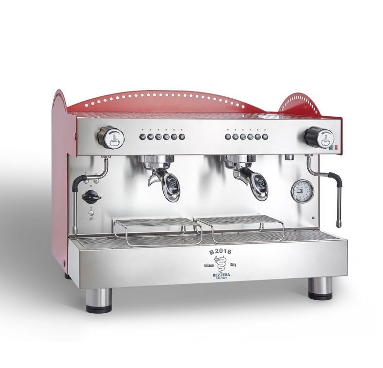 Bezzera 3L Red 2-Group Professional Espresso Machine BZB2016R2DE