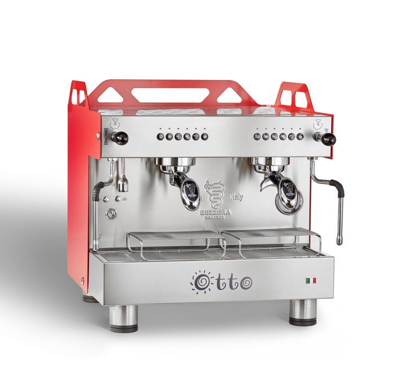 Bezzera OTTO Red Compact 2 Group Espresso Machine BZOTTOCDE2IR1