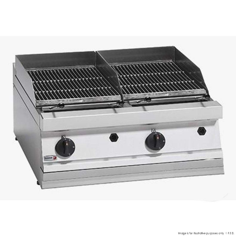 Ex-Showroom: Fagor 700 series - Gas charcoal 2 grid grill - BG7-10-VIC1005