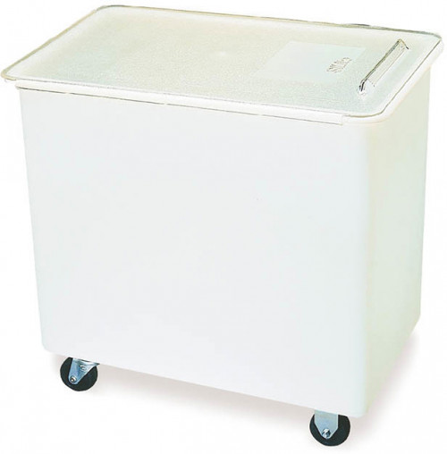 BIN2702 Carlisle White Ingredient Bin 102L Capacity. Lid slide for easy access 724mm x 322mm x 708mm