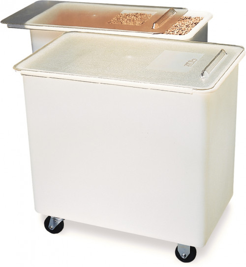 BIN3602 Carlisle White Ingredient Bin 136L Capacity. Lid slide for easy access 750mm x 390mm x 718mm