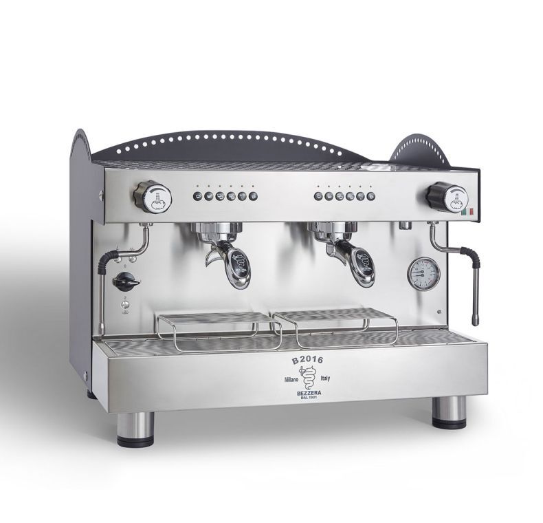 Bezzera 3L Black 2-Group Professional Espresso Machine BZB2016B2DE
