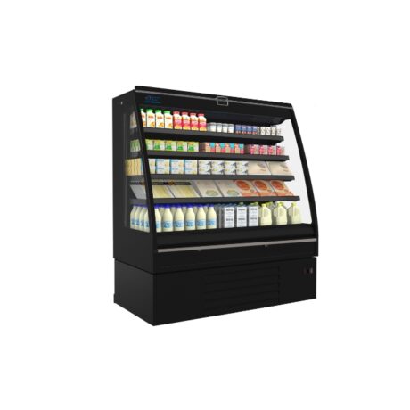 CURL3G/093BB - Bonnet Névé Curl 3 Green Low-Height Multi-Deck Chiller - Curl 3G 093 - Black/Black - 10 Amp Plug - Castors