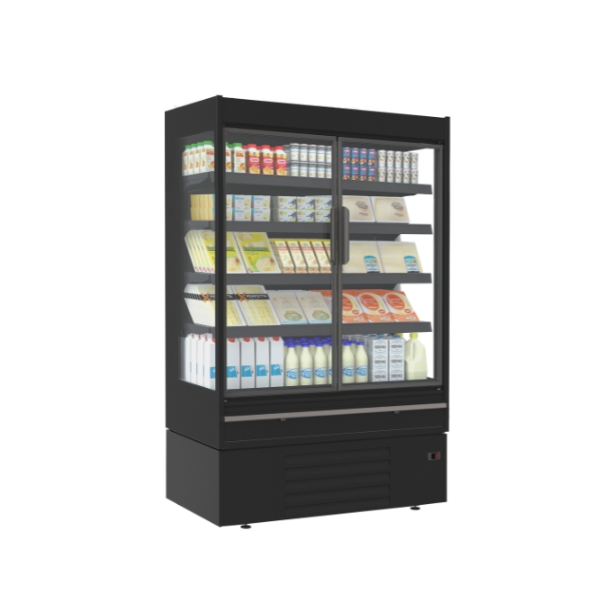 OFLIP3E/125BB - Bonnet Névé Offlip 3 Eco Multi-Deck Chiller - Offlip 3 Eco 125 - Black/Black - 10 Amp Plug