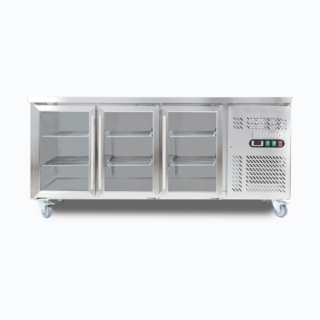 Bromic Under Bench Display Fridge - 417L - 3 Doors - Glass
