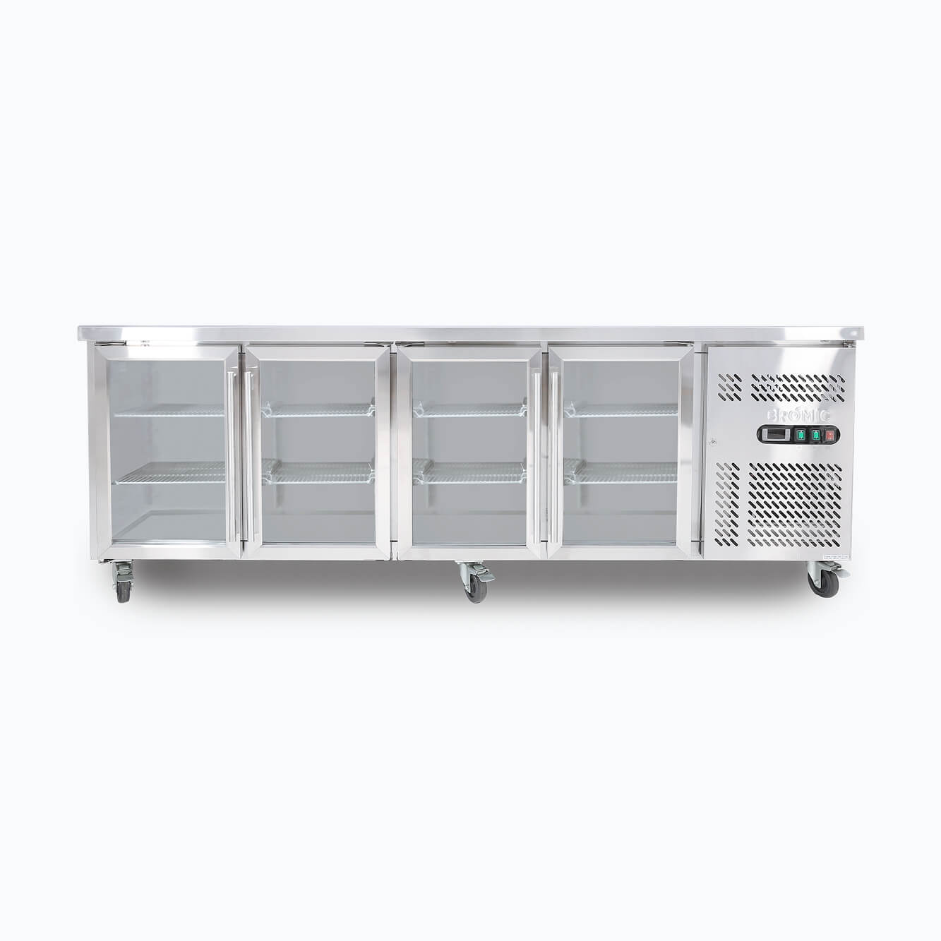 Bromic Under Bench Display Fridge - 553L - 4 Doors - Glass