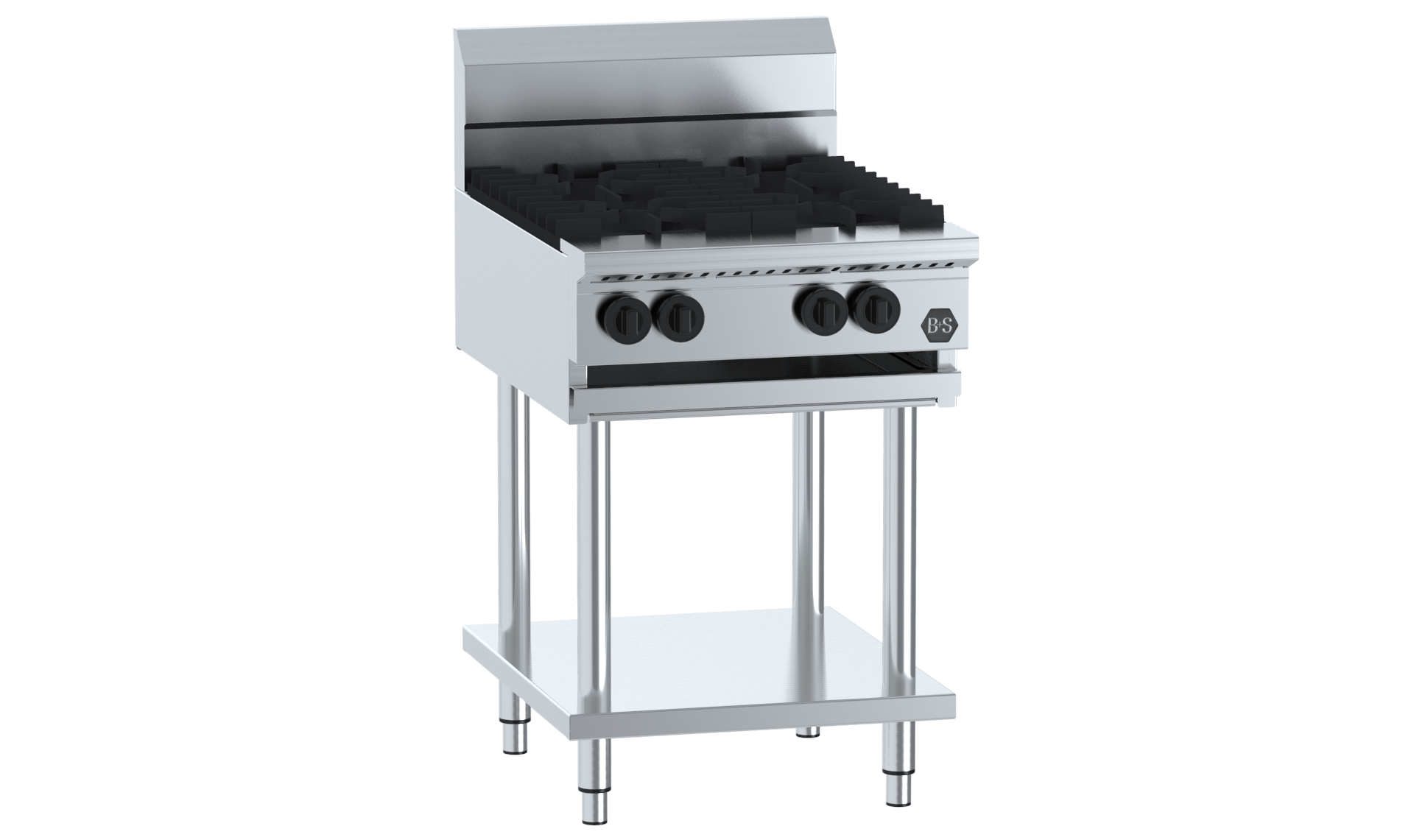 B&S BLACK BT-SB4 Four Burner Boiling Top