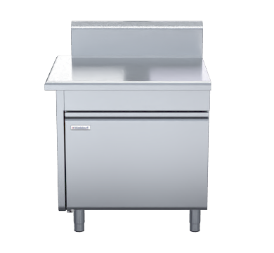 Waldorf 800 Series BT8900-CD-LH - 900mm Bench Top Corner Unit - Cabinet Base With Fixed Front Panel