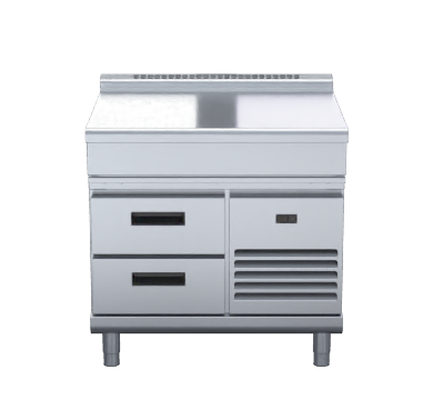 Waldorf 800 Series BTL8900-RB - 900mm Bench Top Low Back Version  Refrigerated Base